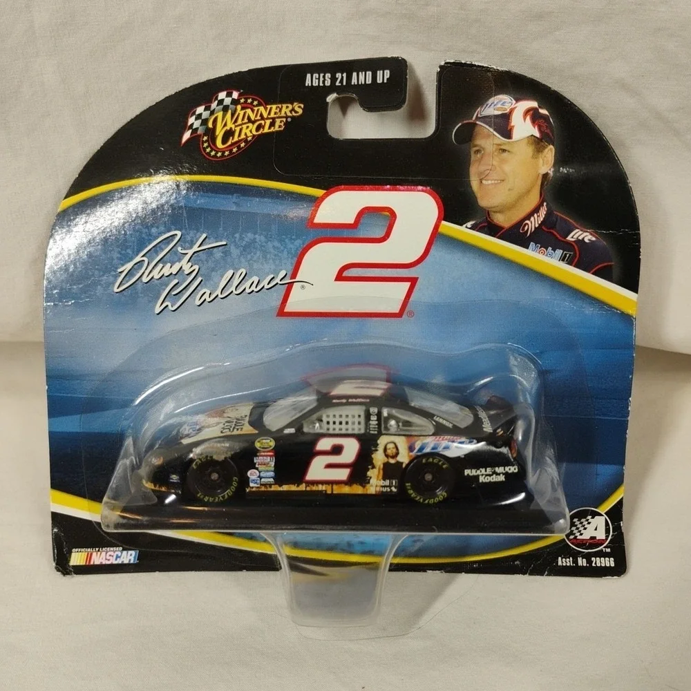 NASCAR Winners Circle #2 Rusty Wallace Miller Lite Mobil 1 1:64 Die Cast Car '04